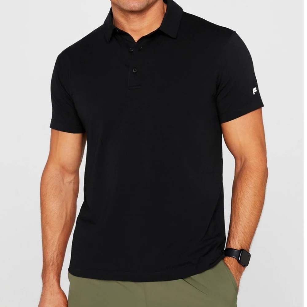 Fabletics The Effortless Relaxed Polo 👕 Desert Black